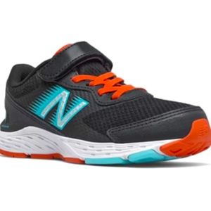 New Balance 680v6 - YA680BG6 Black with Ghost Pepper - Kids 13W